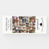 35 Foto - Abschluss Modernes Minimal Weiß Banner (Horizontal)