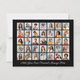 35 Foto Collage Fügen Sie Ihren eigenen Gruß hinzu Feiertagskarte