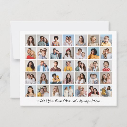 35 Foto Collage Ihre eigene Grußkarte hinzufügen (Vorderseite)