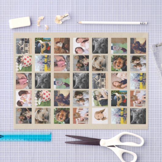 35 Foto-Collage Seidenpapier (Handwerk)