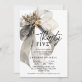 35. fünfunddreißig Geburtstagsparty Frauen Einladung (Vorderseite)