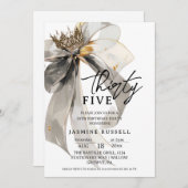35. fünfunddreißig Geburtstagsparty Frauen Einladung (Vorne/Hinten)