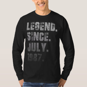 35. Geburtstag 35 Jahre alte Legende seit Juli 198 T-Shirt