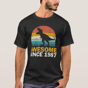 35. Geburtstag Dinosaurier 35 Jahre alter Junge Ph T-Shirt