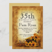 35. Geburtstag Einladung (Vorne/Hinten)
