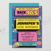 35. Geburtstag Einladungen Party Hip Hop (Vorne/Hinten)