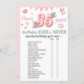 35. Geburtstag Ever oder Nie Game (Vorne/Hinten)