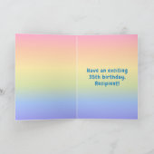 35. Geburtstag: Farbiger Regenbogen # 35, Individu Karte (Innenseite)