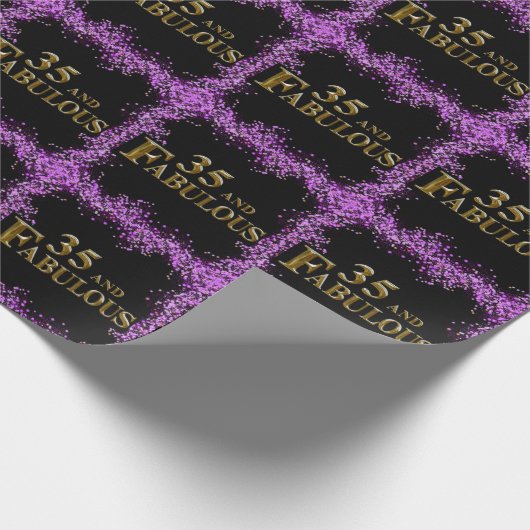 35. Geburtstag Geschenkpapier (Ecke)