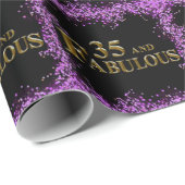 35. Geburtstag Geschenkpapier (Rolleneckpunkt)