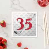 35. Geburtstag Golf Club Napkins Serviette (Beispiel)
