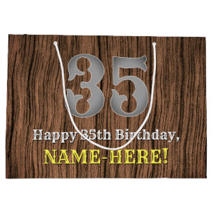 35. Geburtstag: Inspirierter Country Western Look, Große Geschenktüte