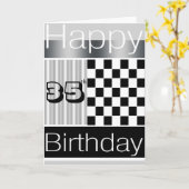 35. Geburtstag Karte (Gelbe Blume)