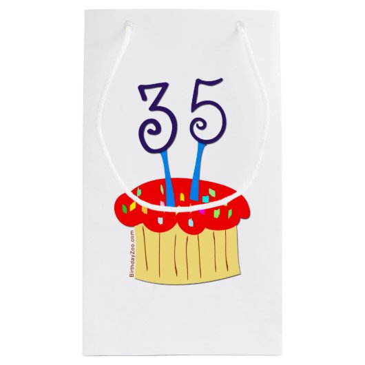 35. Geburtstag Kleine Geschenktüte (Rückseite)