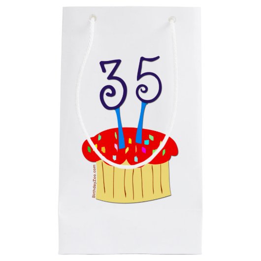 35. Geburtstag Kleine Geschenktüte (Vorderseite)