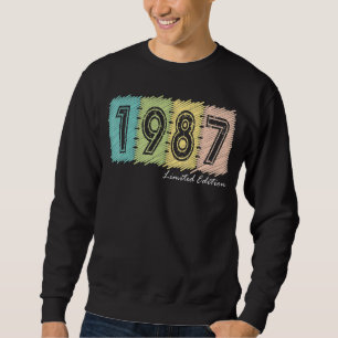 35. Geburtstag Ladys Mens 35 Jahre 1987 7 Sweatshirt