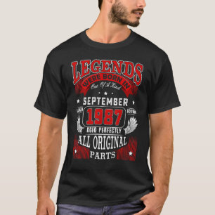 35. Geburtstag Legends Geboren im September 1987 3 T-Shirt