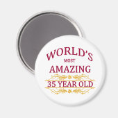 35. Geburtstag Magnet (Vorderseite/Rückseite)