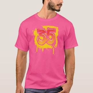 35. Geburtstag Männer Frauen Cool Spray Hiphop T-Shirt