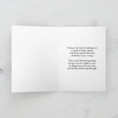 35. Geburtstag mit grünem abstraktem Design Karte (Innenseite)