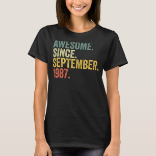 35. Geburtstag Phantastisch seit September 1987 35 T-Shirt