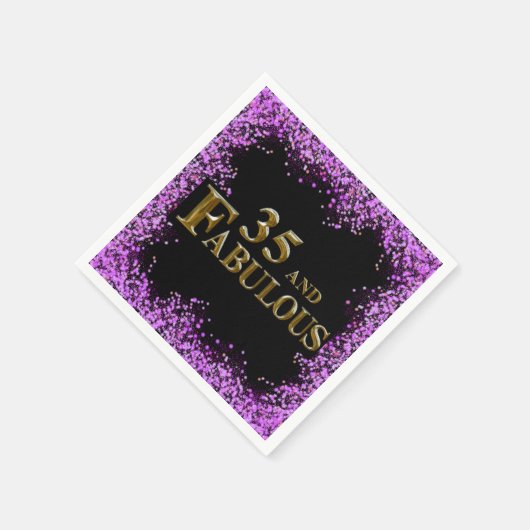 35. Geburtstag Serviette (Ecke)