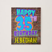 35. Geburtstag ~ Spaß, Urban Graffiti Inspiriert L Puzzle (Vertikal)