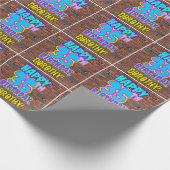 35. Geburtstag: Spaß, Urban Graffiti Inspiriert Lo Geschenkpapier (Ecke)