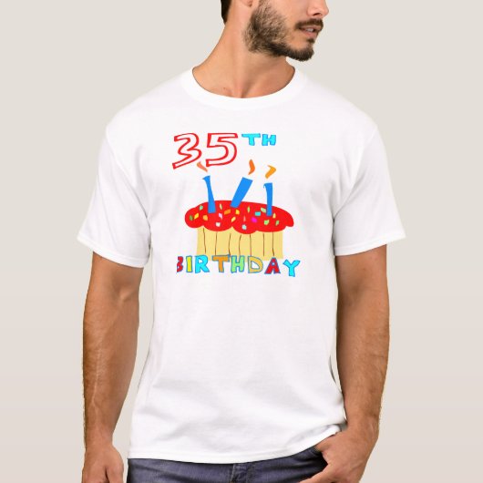 35. Geburtstag T-Shirt (Vorderseite)