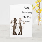 **35.** GEBURTSTAG WÜNSCHT SICH NACH MEINEM **ZWEI KARTE (Gelbe Blume)