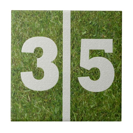 35. Geburtstags-Fußball-kundengerechte Fliese (Vorderseite)