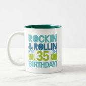 35. Geburtstags-Geschenk-Ideen Zweifarbige Tasse (Links)