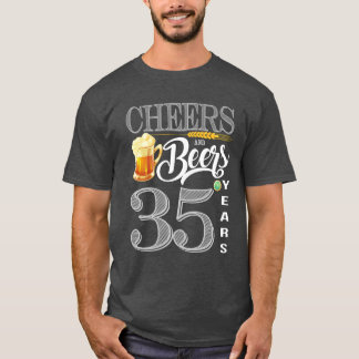 35. Geburtstags-Shirt-Beifall und Biere zu 35 T-Shirt