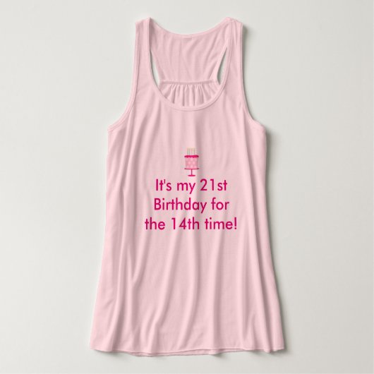 35. Geburtstags-Shirt Tank Top (Design Vorderseite)