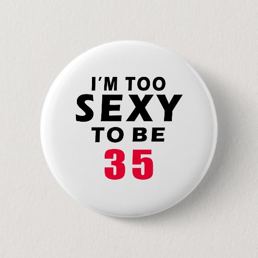 35 Geburtstagsentwürfe Button (Vorderseite)