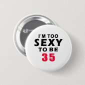 35 Geburtstagsentwürfe Button (Vorne & Hinten)