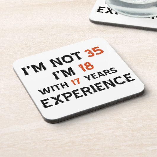 35. Geburtstagsentwürfe Getränkeuntersetzer (Linke Seite)