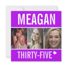 35. Geburtstagsfeier feiert Foto lila