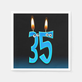 35. Geburtstagskandale mit Eyeballs Serviette