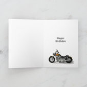 35. Geburtstagskarte mit Motorrad Karte (Innenseite)