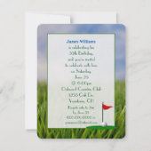 35. Geburtstagsparty Golf Thema Einladung (Rückseite)