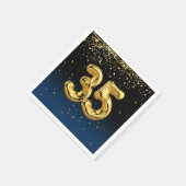 35. Goldballons und Confetti Napkins Serviette (Ecke)