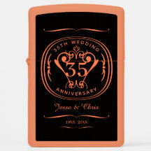 35. Hochzeitsjubiläum Zippo Feuerzeug