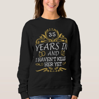 35. Hochzeitstag Ehemann Ehefrau passend Sweatshirt