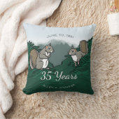 35. Hochzeitstag-Eichhörnchen Kissen (Decke)