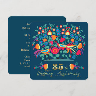 35. Hochzeitstag Einladung