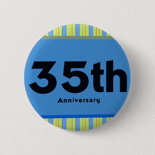 35. Hochzeitstag-Geschenke Button (Vorderseite)