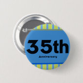 35. Hochzeitstag-Geschenke Button (Vorne & Hinten)