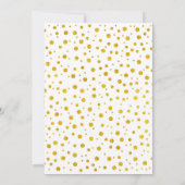 35. Hochzeitstag - Gold & Weiß Einladung (Rückseite)