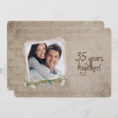 35. Hochzeitstag Open House Einladung (Vorne/Hinten)
